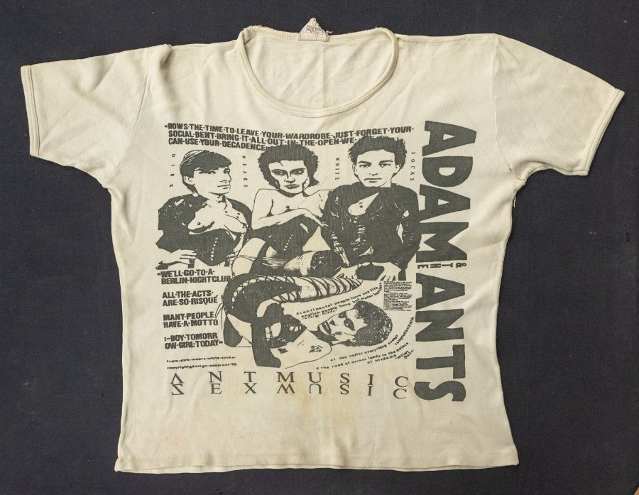 ADAM AND THE ANTS (ADAM ANT Interest) - Personally owned and worn T-Shirt “Dirk Wears White Socks”