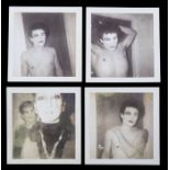 ADAM ANT - Laurie Rae Chamberlain - Set of four original Polaroid photographs, three solo shots of