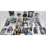 A large collection of Male Actors 10 x 8 personally signed / autographed photographs. Including :