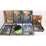 Warhammer: A collection of assorted Warhammer within four boxes, varying Warhammer 40,000