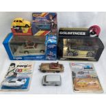 Corgi: A collection of Corgi James Bond 007 vehicles to include Aston Martin DB5, Rolls Royce, Corgi