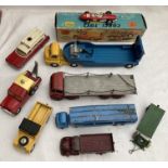 Diecast: A collection of assorted Corgi and Dinky vehicles to include Bedford Low Loader in