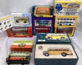 Diecast: A collection of assorted diecast to include: bus collection, mostly Corgi, to include