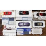 Franklin Mint: A collection of six boxed Franklin Mint vehicles to include: Bentley, Mercedes-Benz
