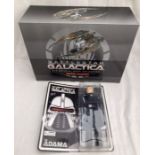 Battlestar Galactica: A pair of boxed Battlestar Galactica figures to comprise: Scar Raider and