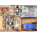 Transformers: A collection of assorted unboxed Transformers figures and vehicles; together with a