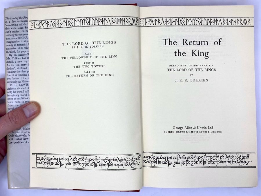 Tolkien, J. R. R. The Lord of the Rings. The Two Towers, fourth impression, London: George Allen & - Image 12 of 19