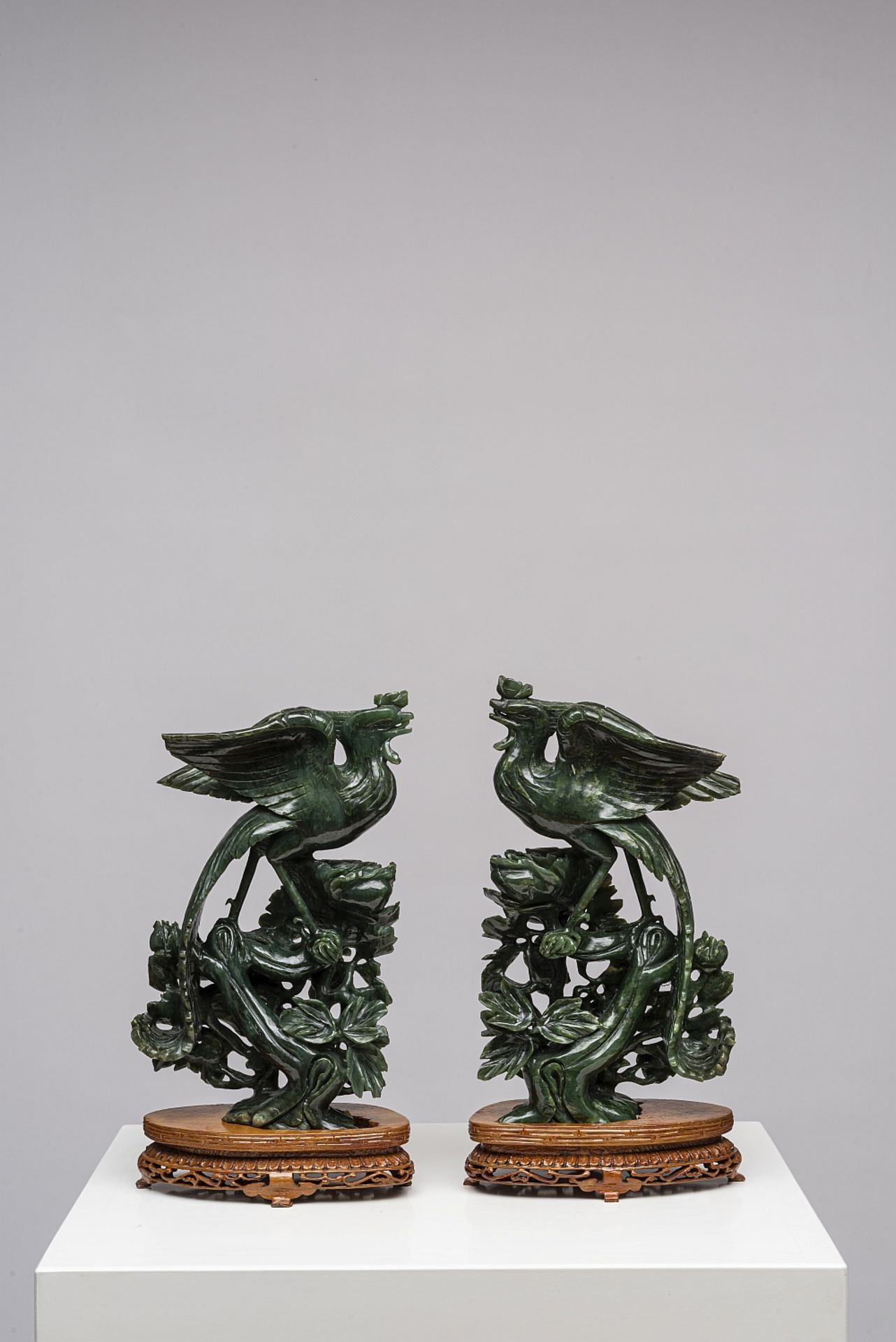 MIRROR PAIR OF CHINESE PHOENIX BIRDS - Bild 2 aus 3