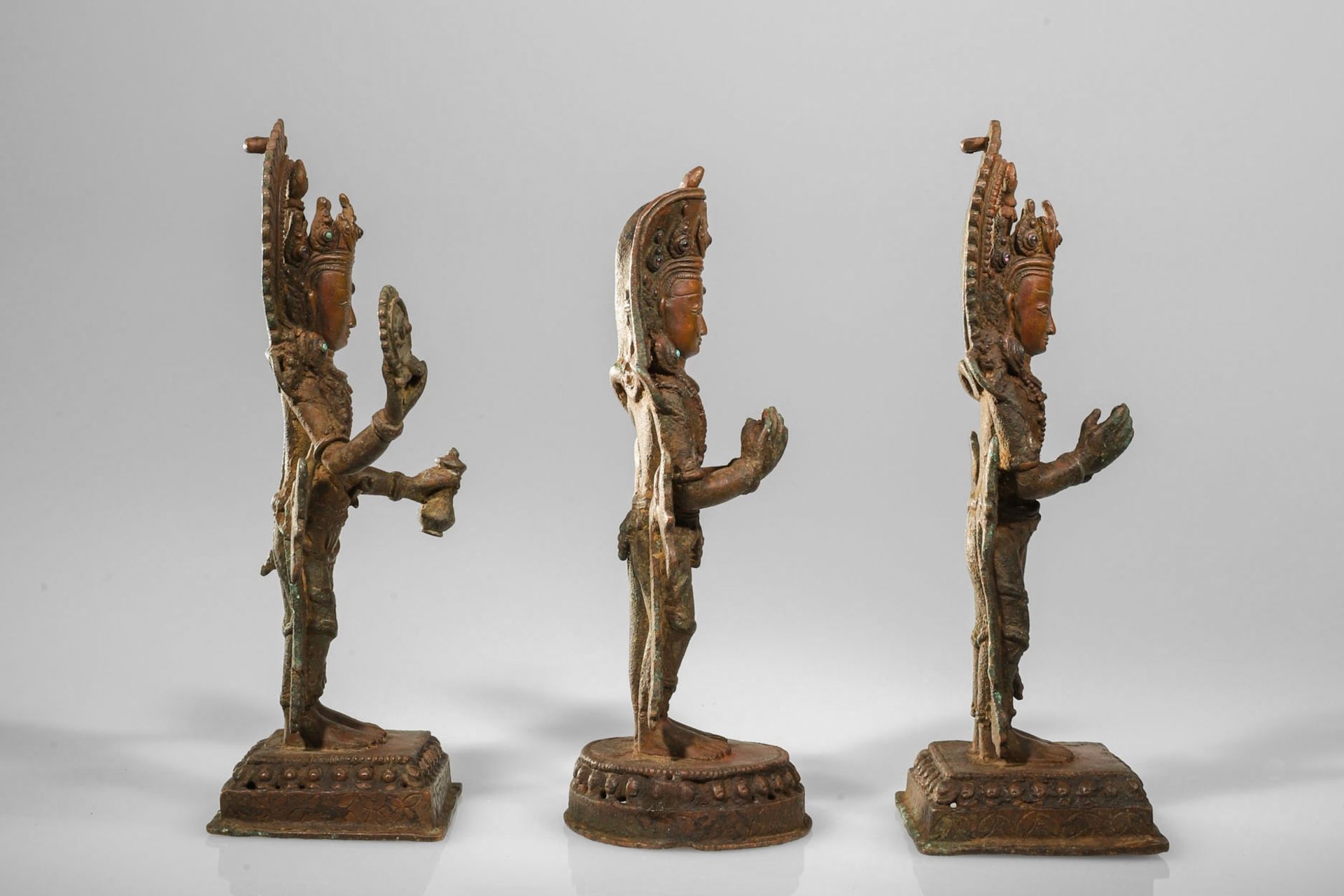 GROUP OF 3 SHIVAITE SCULPTURES - Image 3 of 8
