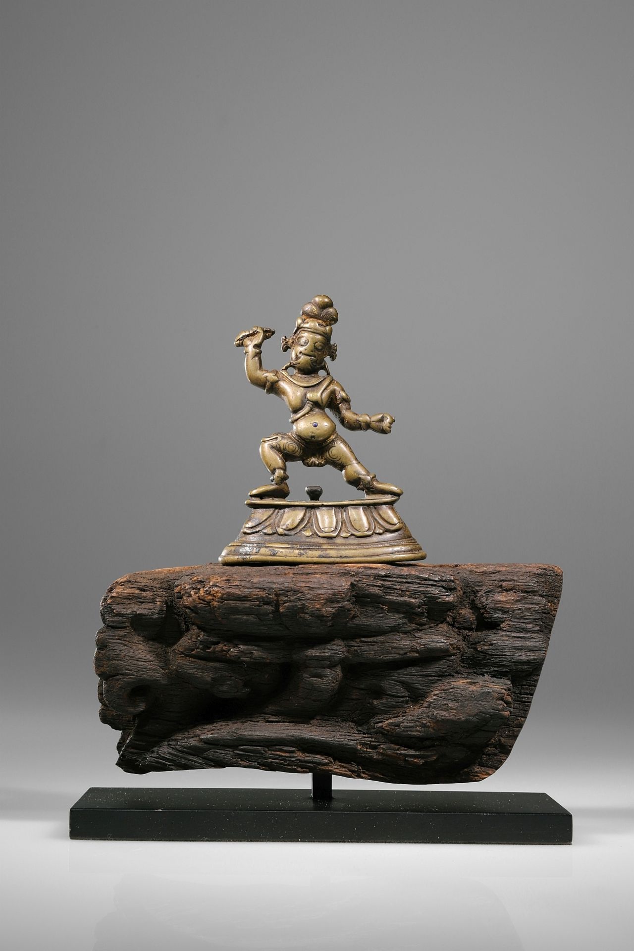 VAJRAPANI ON WOOD BASE