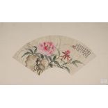 FAN PAINTING BY ZHANG XIONG (1803-1886)