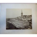Photograph, albumen on card. Malta, St Paul?s church 19c. 37cmx32cm