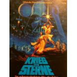 Star Wars. Krieg set Sterne, Offizielle Film Dokumentation 1977 vintage German booklet. 21X28 CM