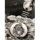 Space Capsule, Ranger 4. Press photograph 1962. Approx 21x26cm