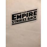Star Wars, The Empire Strikes Back, film brochure. Foldout booklet of 8 sides. Marked Lucasfilm