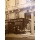 Photographs of shops, incl Regent St, London. One of a Marketplace blind stamped Frith Series. (4)