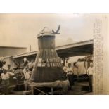 Cape Canaveral, Mercury Space Capsule, AP Wire Photo. 1961. Press Photo,