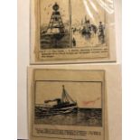 Early 20thC transparencies, colour and B/W. Incl ships, topographical and Dogs (12) Largest 16x11cm