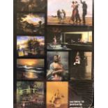 Banksy set of Crude Oil postcards, (10). Unopened but with some cellophane wrapper missing. 10X15