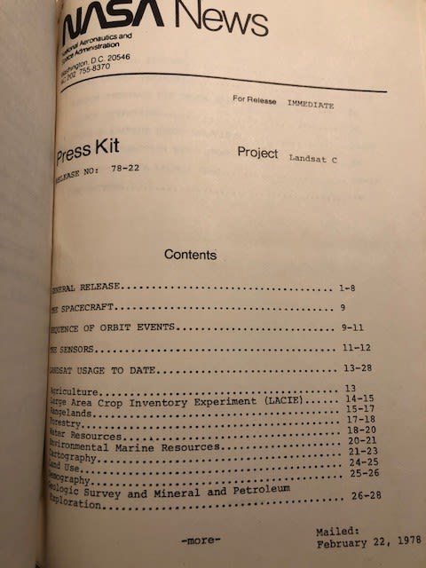 Landsat Data Users Handbook, published by NASA 1976 Approx 22x25x4cm - Image 2 of 7
