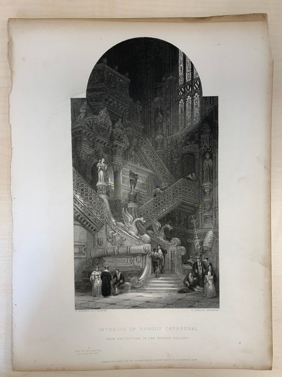 Vintage prints of engravings, 19thC (8) 24x 32 cm - Image 2 of 8