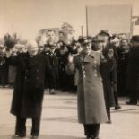 Yuri Gagarin, Krushchev, press photographs 1961. USSR. Plus a leaflet featuring Gagarin