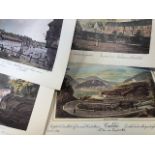 Prints of engravings and paintings of Karlovy Vary. Various artists. Published by Pressfoto,
