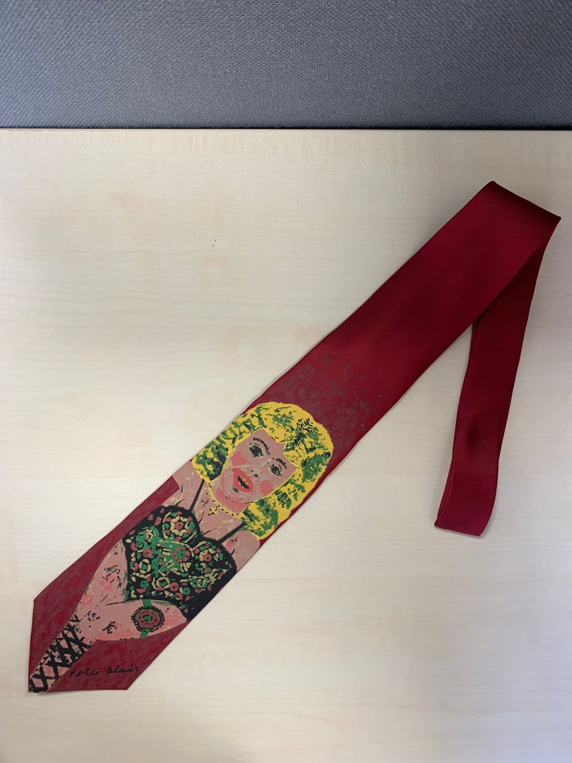 A 'Cultural Ties' tie by Peter Blake