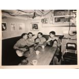 Photograph of USS Nautilus, underwater crossing of Atlantic. Plus negative. 1958. 20cmx26cm