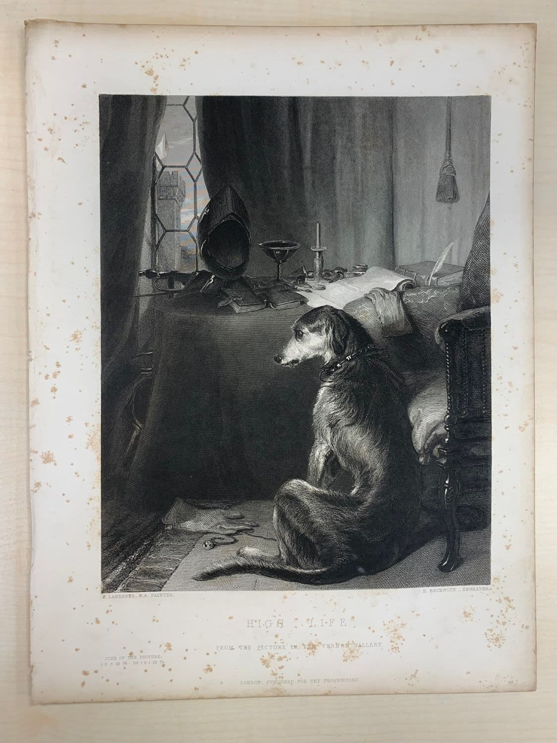 Vintage prints of engravings, 19thC (8) 24x 32 cm - Image 5 of 8