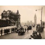 Photograph, London to Brighton Veteran & Vintage Car 1Circa 1950-1970 Westminster Bridge, Press