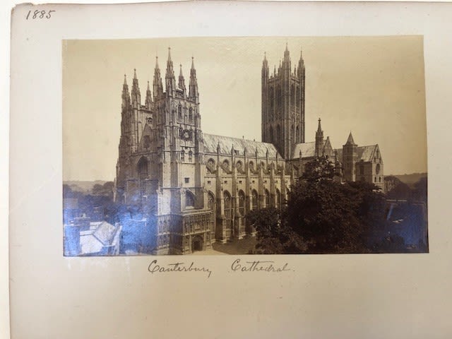 Photographs including portraits, group shots, Italian postcards and Canterbury Cathedral 1885. - Image 2 of 10