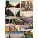 Postcards, Vintage and Modern. Comedy, UK and other European, Topographic and other. Approx 250+.