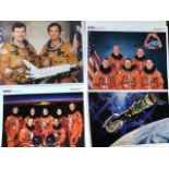 NASA produced colour printed photographs. Incl Apollo Soyuz and Shuttle. 1970/80s approx 20x23cm