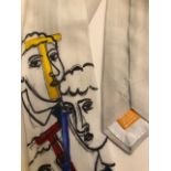 A 'Cultural Ties' tie, believed to be by Sandro Chia