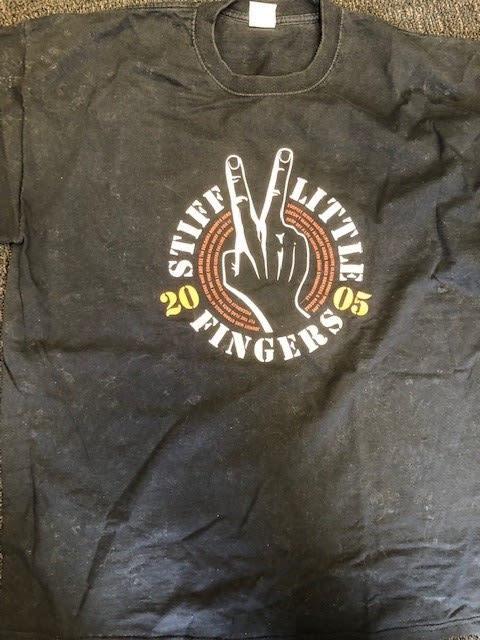 Vintage Punk T Shirt. Stiff Little Fingers, 2005 tour.