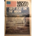 Space: Moon Touch Down Yorkshire Post July 1969 newspaper