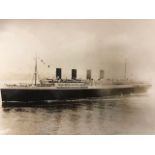 Photograph of a Liner, mid 20th C. Press photo New York Times, Berlin Approx 19x24cm