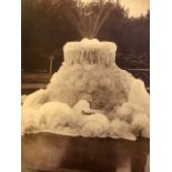 Photograph of Frozen Fountain, Albumen Print. Late 19thC Approx 23x28cm