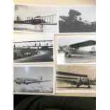 Aircraft photographs and booklets. Largest approx 20x30cm