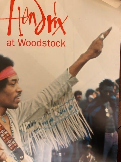 Jimi Hendrix poster. Woodstock film poster 1992. 105x67 cm - Image 2 of 4