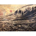 'The Wave' print signed by Shepard Fairey