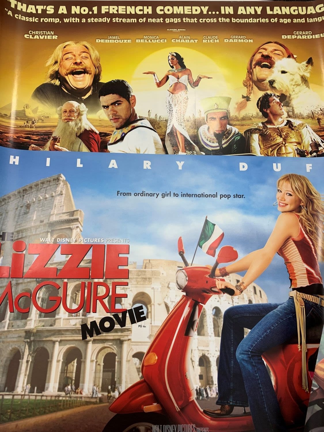 4 Film Posters: Asterix&Obelix The Lizzie Mcguire Movie Bridesmaids The Banger Sisters 100X76 CM - Image 3 of 3