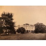 Photographs of two houses and a lake. 19thC albumen prints on card, one labelled H Brooks of