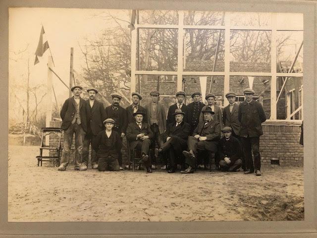 Group of early 20th Century photographs depicting construction and builders - Image 2 of 7