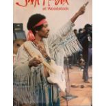 Jimi Hendrix poster. Woodstock film poster 1992. 105x67 cm