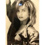 Paula Abdul photograph and other music artists, vintage 1980s/90s 25X20 CM