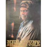Neil Young poster, Silver and Gold. On gloss paper. 60X46 cm.