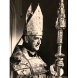 Yousuf Karsh of Ottawa, (1908-2002) photograph of Archbishop of Canterbury Approx 20x16cm