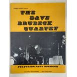 Dave Brubeck Quartet souvenir programme. 27X21 CM (L A3)